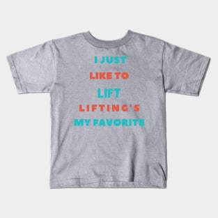 Elf Gym Lifting Kids T-Shirt